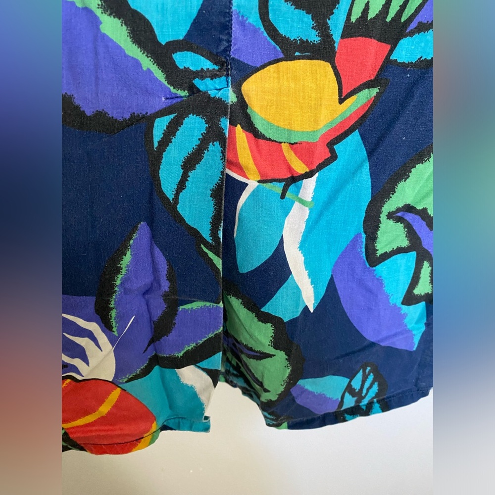 Tropical Print Casual Button Down Shirt, Men's Size Large #113 - Picture 2 of 5